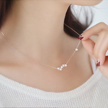 Sterling Star Chain Necklace