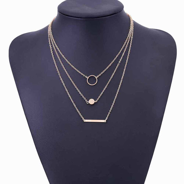 Triple Layer Fashion Necklace