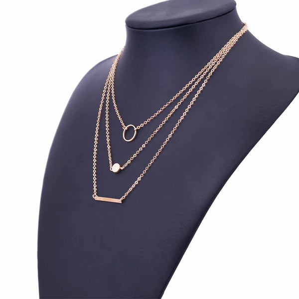 Triple Layer Fashion Necklace