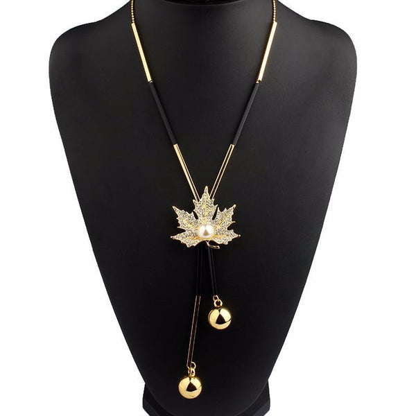 Lovely Maple Leaf Chain Necklace